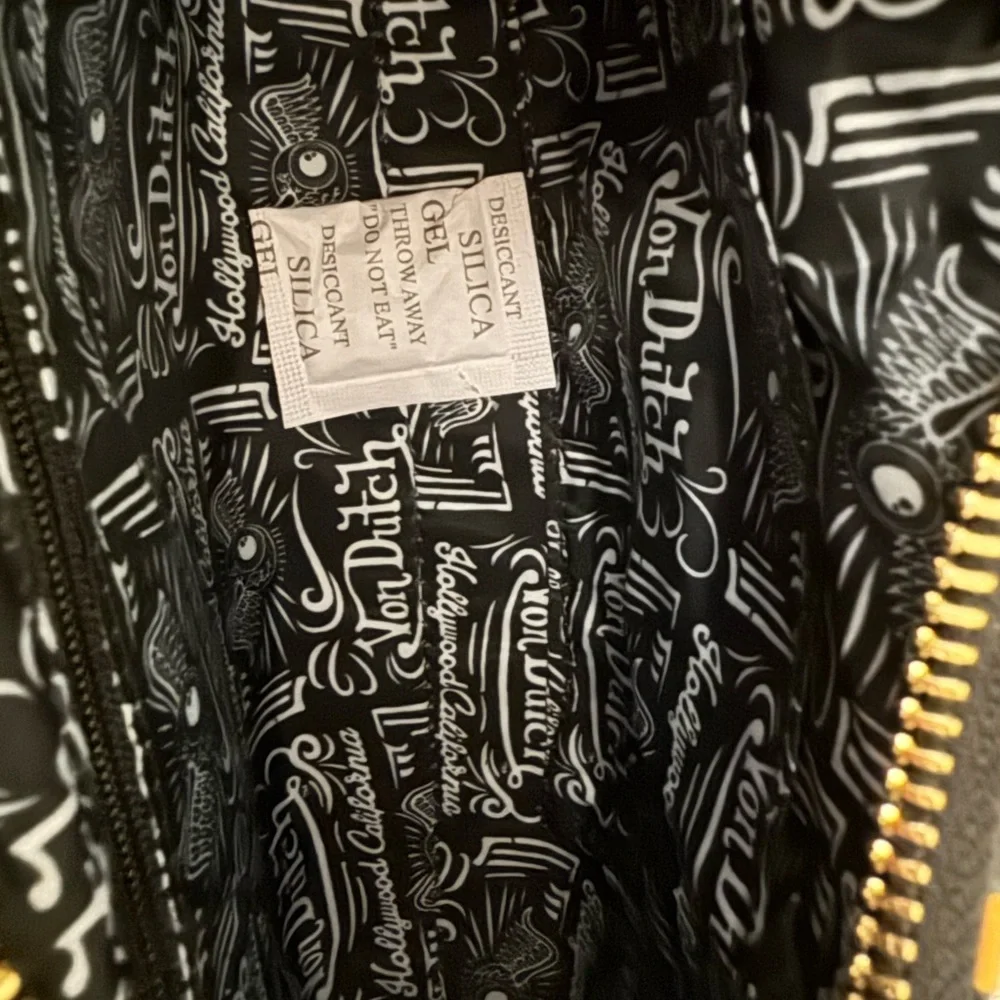Von Dutch Y2K Orange Cheetah Shoulder Bag